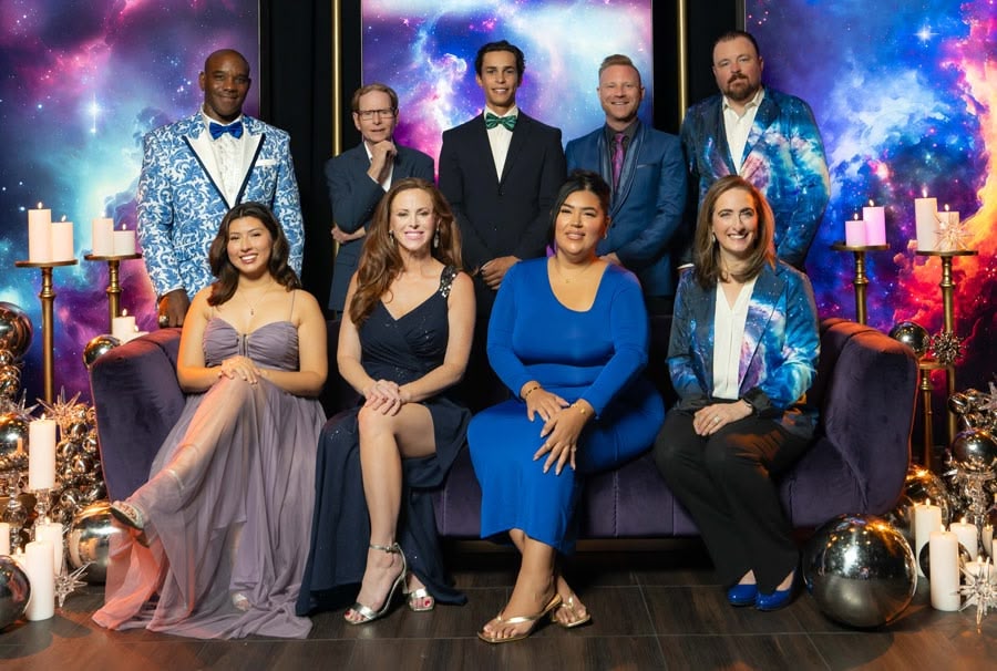 photo with members of the Hospitality Charitable Foundation dressed in examples of “What to Wear” to the M.E.N.U.S. 2025 event