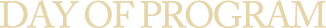 Day of Program